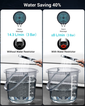 Carica l'immagine nel visualizzatore di Gallery, Soffione Doccia Anticalcare - Soffione Doccia Grande (130 Mm Di Diametro) Con 3