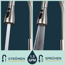 Carica l'immagine nel visualizzatore di Gallery, Rubinetto Lavello Cucina, Miscelatore Cucina Con Doccetta Estraibile Rubinetti p