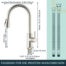 Carica l'immagine nel visualizzatore di Gallery, Rubinetto Lavello Cucina, Miscelatore Cucina Con Doccetta Estraibile Rubinetti p