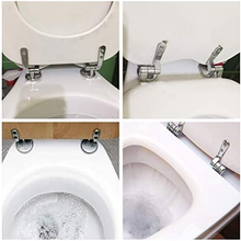 Carica l'immagine nel visualizzatore di Gallery, Cerniere Del Sedile Del WC Coppia Di Cerniere Di Ricambio Rifinite in Lega Copri