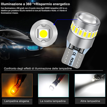 Carica l'immagine nel visualizzatore di Gallery, T10 W5W LED 194 168 Lampadina 6000K Bianco Cuneo Tipo Lampadine 12V Auto Targa L