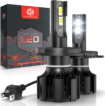 Carica l'immagine nel visualizzatore di Gallery, H4 LED 15000LM Lampadine per Fari Auto, 80W 12V, 6500K Bianco Freddo