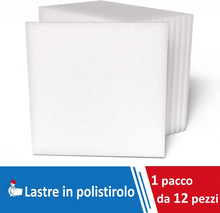 Carica l'immagine nel visualizzatore di Gallery, - Pannelli Polistirolo Isolanti 10 Kg/Mq, 12 Pezzi, 100X100X5 Cm, Pannelli Isola