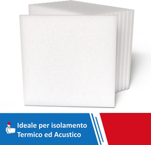 Carica l'immagine nel visualizzatore di Gallery, - Pannelli Polistirolo Isolanti 10 Kg/Mq, 12 Pezzi, 100X100X5 Cm, Pannelli Isola