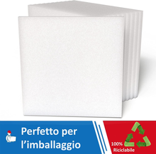 Carica l'immagine nel visualizzatore di Gallery, - Pannelli Polistirolo Isolanti 10 Kg/Mq, 12 Pezzi, 100X100X5 Cm, Pannelli Isola