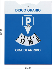 Carica l'immagine nel visualizzatore di Gallery, Disco ORARIO Maxi Con Bustina Trasparente Protettiva in PVC Cm 11X14 (1 Disco Or