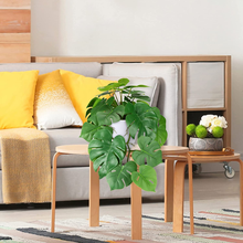 Carica l'immagine nel visualizzatore di Gallery, Pflanze Kunstleder Sternschnuppe 50Cm Monstera Deliciosa Fälschung Von Innen