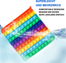 Carica l'immagine nel visualizzatore di Gallery, Pop It 10X10 Mit Die Anzahl, L’Rainbow Popits Spiel, Poppit Spielzeug für Ridurr