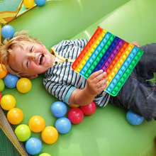 Carica l'immagine nel visualizzatore di Gallery, Pop It 10X10 Mit Die Anzahl, L’Rainbow Popits Spiel, Poppit Spielzeug für Ridurr