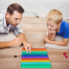 Carica l'immagine nel visualizzatore di Gallery, Pop It 10X10 Mit Die Anzahl, L’Rainbow Popits Spiel, Poppit Spielzeug für Ridurr