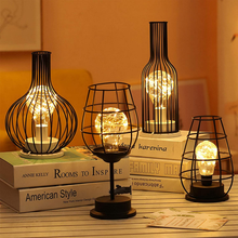 Carica l'immagine nel visualizzatore di Gallery, Vintage Style Lampe de Table À LED Batterie sans Fil En F