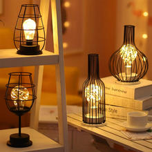 Carica l'immagine nel visualizzatore di Gallery, Vintage Style Lampe de Table À LED Batterie sans Fil En F