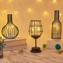 Carica l'immagine nel visualizzatore di Gallery, Vintage Style Lampe de Table À LED Batterie sans Fil En F
