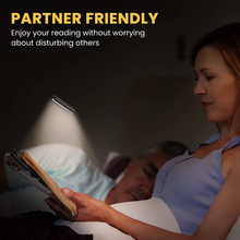 Carica l'immagine nel visualizzatore di Gallery, Lumière de Lecture, USB Rechargeable Lampe 9 Leds 3 Modalités Avec Cli