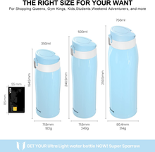 Carica l'immagine nel visualizzatore di Gallery, Gourde Thermique,Ultra-Léger Acier Inoxydable 18/10 Bouteille Thermique -