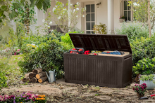 Carica l'immagine nel visualizzatore di Gallery, Comfy Brown Trunk - 270 L Capacity, in Resin, 116.7 x 44.7 x 57 cm