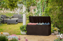 Carica l'immagine nel visualizzatore di Gallery, Comfy Brown Trunk - 270 L Capacity, in Resin, 116.7 x 44.7 x 57 cm