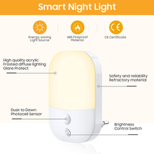 Carica l'immagine nel visualizzatore di Gallery, Licht Übernachtung LED, Night mit Sensor Über 5 Ebenen Leuchtkraft 3 Moda