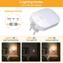 Carica l'immagine nel visualizzatore di Gallery, Licht Übernachtung LED, Night mit Sensor Über 5 Ebenen Leuchtkraft 3 Moda