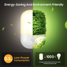 Carica l'immagine nel visualizzatore di Gallery, Licht Übernachtung LED, Night mit Sensor Über 5 Ebenen Leuchtkraft 3 Moda