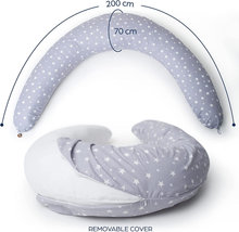 Carica l'immagine nel visualizzatore di Gallery, Pregnancy and Breastfeeding Pillow Newborn XXL Removable Multifunctional Reducer