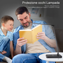 Carica l'immagine nel visualizzatore di Gallery, Lampe de Bureau LED, Table Avec Recharge sans Fil Et Porte De Ric