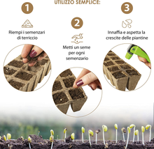 Carica l'immagine nel visualizzatore di Gallery, Pots pour Plans En Fibre de Tourbe, Confection à Partir De 120 Pots Id