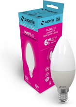 Carica l'immagine nel visualizzatore di Gallery, Superia LED Leuchtmittel E14 Oliv, 6W (Entspricht 40W), Kaltlicht 6000K, 525 Lu