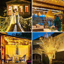 Carica l'immagine nel visualizzatore di Gallery, Rouleau 3 Pièces MM Lumières Solaires Extérieur,51M 450LED Chaîne Extérieur 8