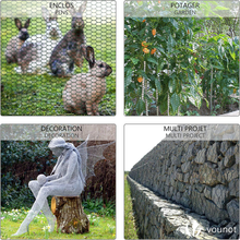 Carica l'immagine nel visualizzatore di Gallery, Metal Mesh, Fencing Nets for Poultry, Animals and Plants (Hexagonal Mesh)
