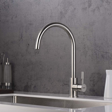 Carica l'immagine nel visualizzatore di Gallery, Kitchen Faucet-G4008 Stainless Steel Kitchen Faucet With High Spout
