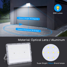 Carica l'immagine nel visualizzatore di Gallery, Outdoor LED Spotlight with Solar Panel, 200W, White Light 6500K. Super Bright