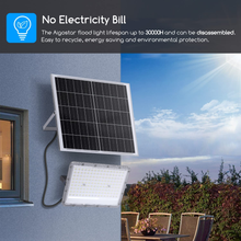 Carica l'immagine nel visualizzatore di Gallery, Outdoor LED Spotlight with Solar Panel, 200W, White Light 6500K. Super Bright