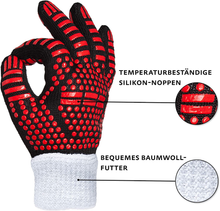 Carica l'immagine nel visualizzatore di Gallery, Handschuhe Von Barbecue – Schutz Von Wärme – 2 X Praktische Resi