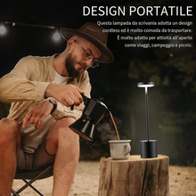 Carica l'immagine nel visualizzatore di Gallery, Schreibtischlampe Ohne Drähte, Wiederaufladbare LED Eye-Protect Tischleuchte, L