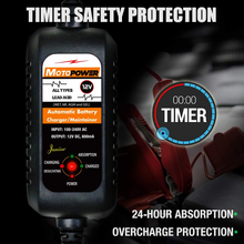 Carica l'immagine nel visualizzatore di Gallery, MP00205A 12V 800Ma Entièrement Automatique Chargeur / Mainteneur pour Voiture