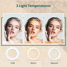 Carica l'immagine nel visualizzatore di Gallery, Ring Light Telefon für Selfie Mit 48 LED Und 3 Modus Über Beleuchtung, Stick