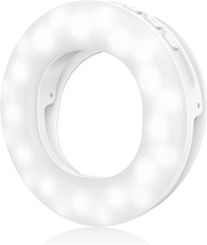 Carica l'immagine nel visualizzatore di Gallery, Ring Light Telefon für Selfie Mit 48 LED Und 3 Modus Über Beleuchtung, Stick