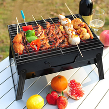 Carica l'immagine nel visualizzatore di Gallery, Grill Portable A Kohle, Mini Grill für 1-4 Menschen, Raster Klappbar