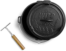 Carica l'immagine nel visualizzatore di Gallery, Dutch Oven, Backofen Hollandrad IN Gusseisen, Einlaufvorbehandelt, Mit Heber