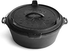 Carica l'immagine nel visualizzatore di Gallery, Dutch Oven, Backofen Hollandrad IN Gusseisen, Einlaufvorbehandelt, Mit Heber