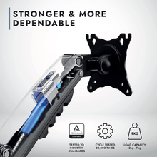 Carica l'immagine nel visualizzatore di Gallery, Single Screen Professional Monitor Stand 19-32” VESA 75/100mm Arm Scri