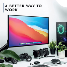 Carica l'immagine nel visualizzatore di Gallery, Single Screen Professional Monitor Stand 19-32” VESA 75/100mm Arm Scri