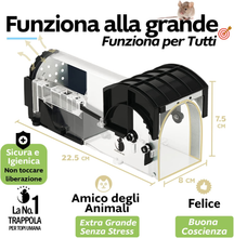 Carica l'immagine nel visualizzatore di Gallery, Piège pour Souris Vivi Que Tu Ne Tue Souris Piège Réutilisable Humaine Cage Top