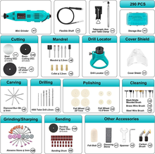Carica l'immagine nel visualizzatore di Gallery, Outil Rotatif Trousse,Mini Perceuse Avec Bras Télescopique / Pince de Table / Au