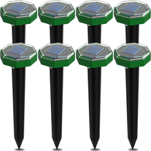 Carica l'immagine nel visualizzatore di Gallery, Maulwürfe Ultraschall Solar 8 Stücke, für Anti Maulwurf Mit IP65 Wasserdicht