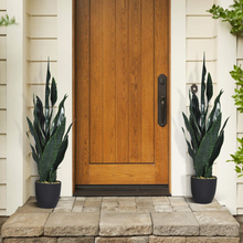 Carica l'immagine nel visualizzatore di Gallery, Pflanze Kunstleder Von Innenseite 90Cm, Sansevierina Künstlich Mit Topf Stabil,