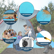 Carica l'immagine nel visualizzatore di Gallery, Mat Meer Decke Von Strand 250 X 210 CM Zelt Zubehör Mumien Biker