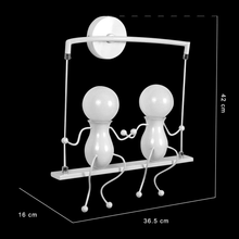 Carica l'immagine nel visualizzatore di Gallery, Creative Humanoid Wall Applique Modern Wall Lamp