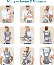Carica l'immagine nel visualizzatore di Gallery, Tragesack Kleinkinder Ergonomic, Tür Kind Mit Sitz Multiposition, Mit Armlehne